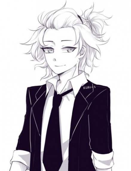 photo How To Draw A Ponytail Anime anime boy hair anime hairstyles male