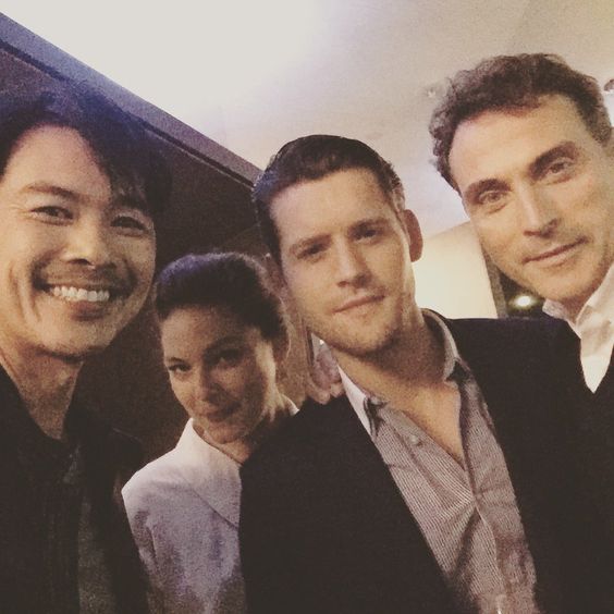 Joel de la Fuente, Alexa Davalos, Luke Kleintank and Rufus Sewell - THE MAN IN THE HIGH CASTLE cast