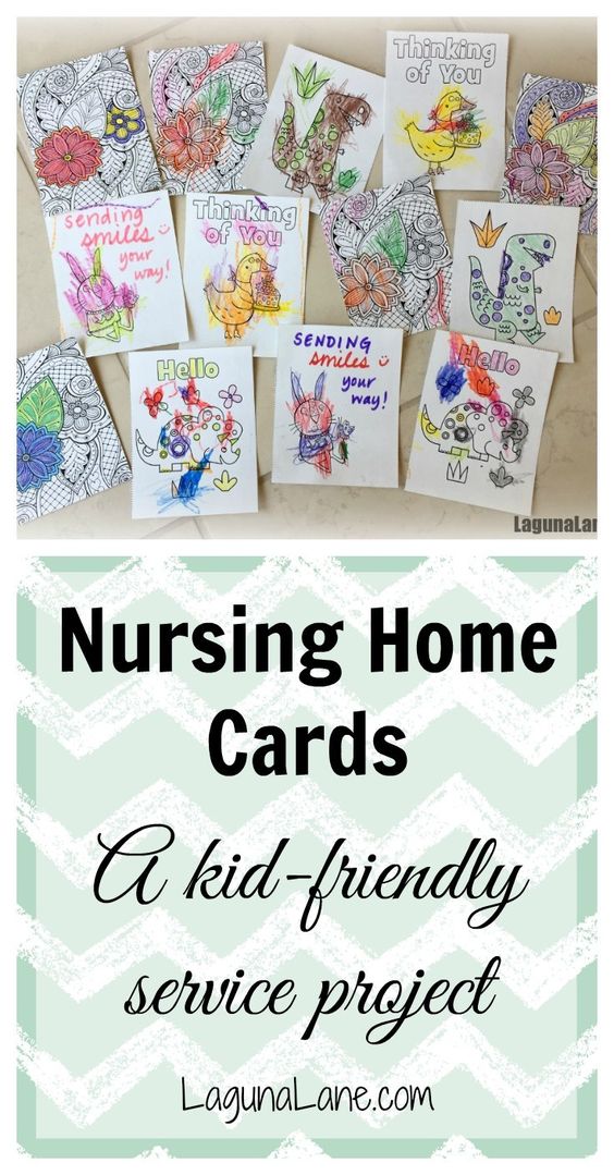 Nursing Home Cards - Service Project | Laguna Lane