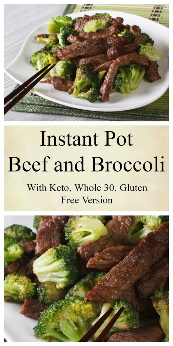 Instant Pot Beef And Broccoli With Keto Option