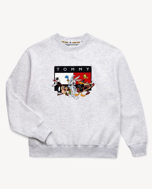 Tommy Jeans Sudadera De Mujer Tommy Jeans X Looney Tunes Cuello Redondo Y Manga Larga Ropa De Tommy Hilfiger Sudadera Tommy Hilfiger Sudaderas Mujer