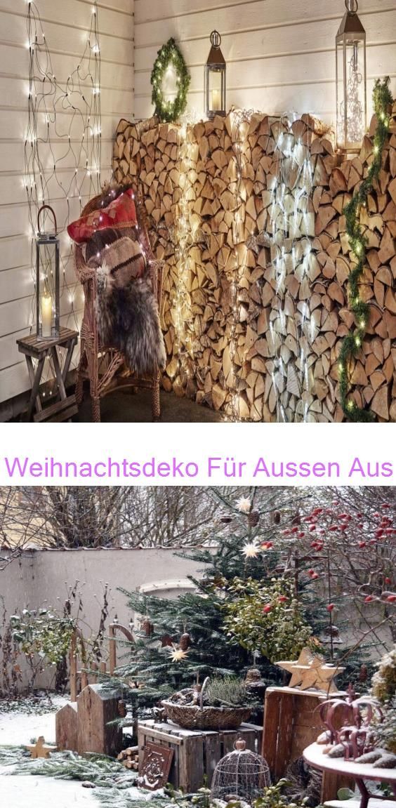 Weihnachtsdeko Fur Draussen Selber Machen Basteln Aussen Holz Garten Ideen For Innen Und Architekt Weihnachten Dekoration Weihnachtsdekoration Deko Weihnachten