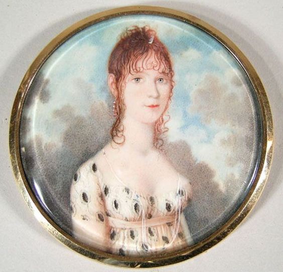 151: Early 19th C. Miniature Portrait on Ivory