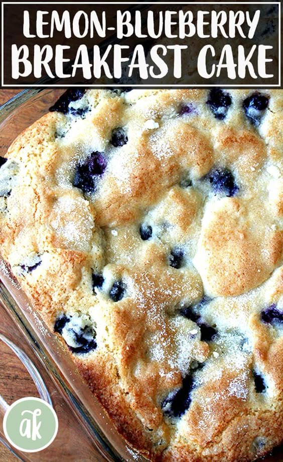 Buttermilk Blueberry Breakfast Cake — this simple cake is a family favorite. I look forward to making it every spring/summer when the blueberries begin arriving at the market, but it works well with frozen berries, too. #blueberries #breakfast #cake #buttermilk #brunch #spring #summer