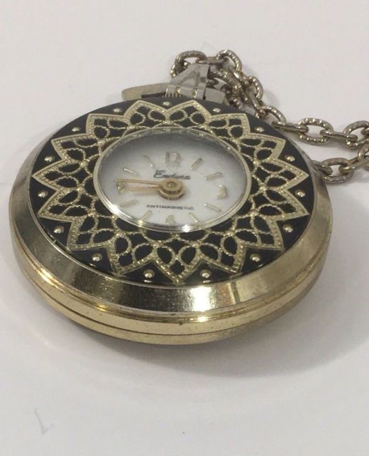 Vintage Swiss Made Endura Wind Up Necklace Pendant Watch Free Watches Fine Jewelry - Endura Pendant Watch