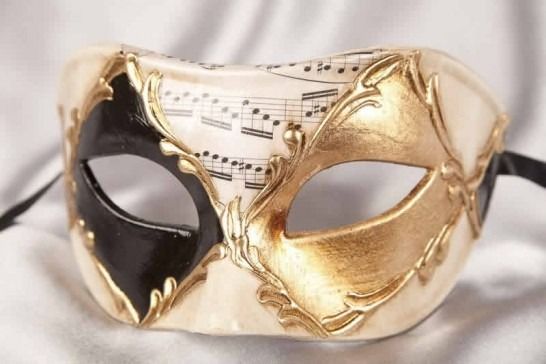 Mens Diamond Pattern Phantom of the Opera Venetian Masquerade Ball Mask Red