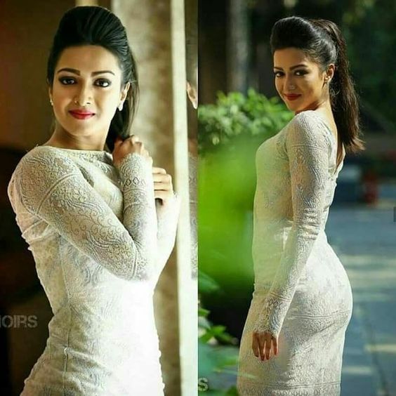 Catherine Tresa hot in white dress