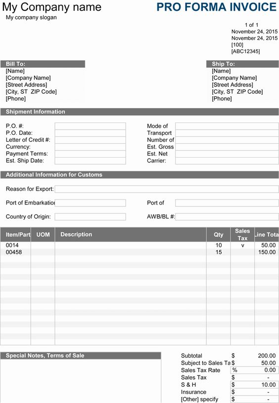 Proforma Invoice Template Excel Fresh Free Proforma Invoice Sample For Excel Invoice Sample Invoice Template Word Invoice Template