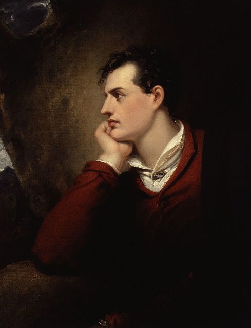 Richard Westall (1765-1836), Portrait de Lord Byron.