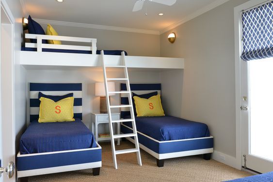 35 Habitaciones para tres | Kids shared Boys bedrooms