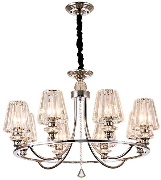 Qianzicaidianjia Chandelier Simple Crystal Headlights Noble Chandeliers Transpa Glass Cover Living Room Dining In 2020 Lamp Light - Crystal Chandelier Chain Covers Qianzicaidianjia Chandelier Simple Crystal Headlights Noble Chandeliers Transpa Glass Cover Living Room Dining In 2020 Lamp Light - Crystal Chandelier Chain Covers