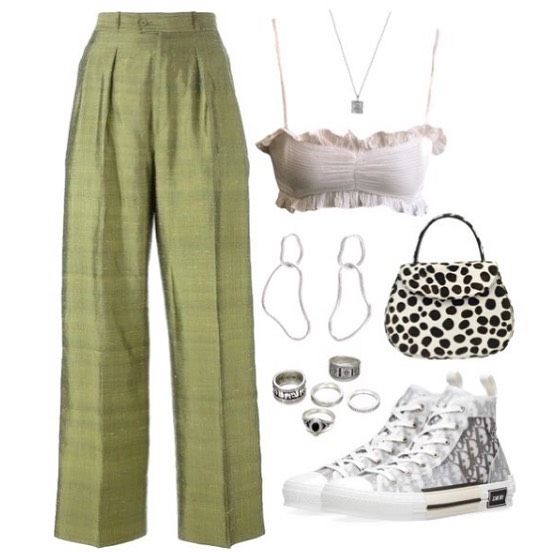 𝓮𝓻𝓲𝓷 on instagram cute summery green trousers inspo for sophiiiejule sorry these reques casual chic outfit cool outfits fashion inspo outfits