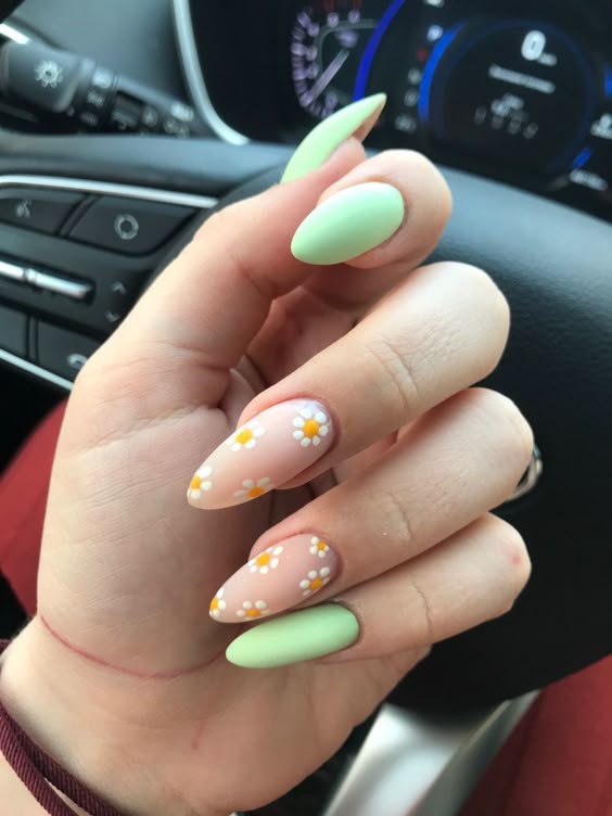 cute spring nails social ornament