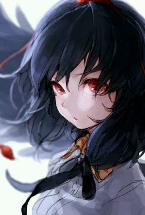 Anime girl with dark hair