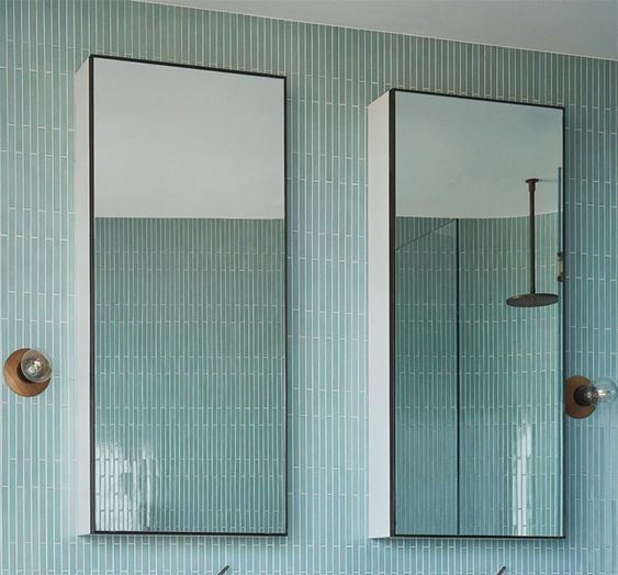 Bathroom Inspiration – A Palette Of Aqua Blue, White, Wood, And Grey