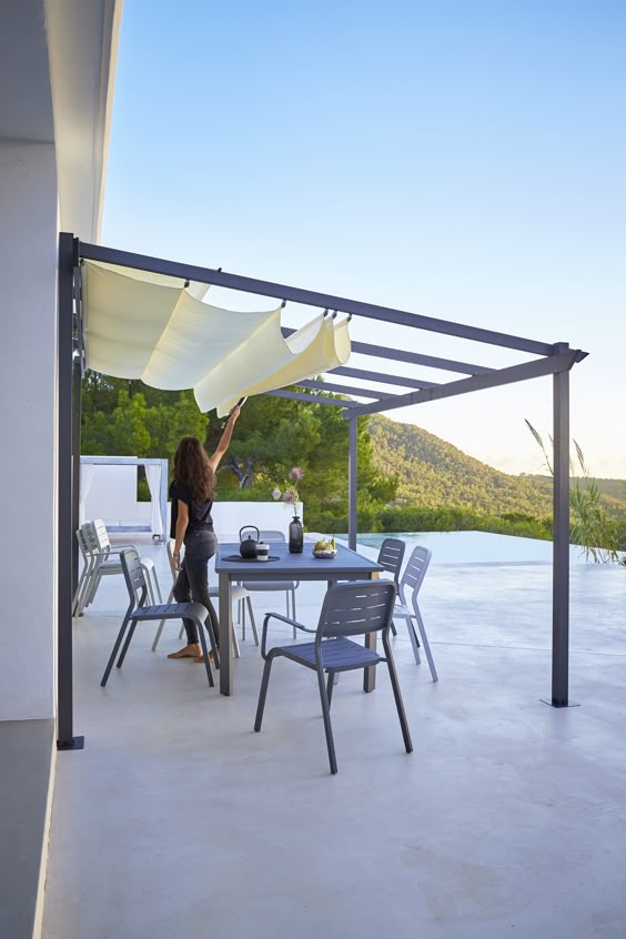 aluminum frame with shade sail cloth aluminum frame with shade sail cloth