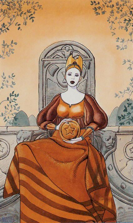 Queen of Coins - Secret Tarot by Marco Nizzoli
