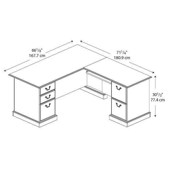Bush furniture saratoga l shaped computer desk deals