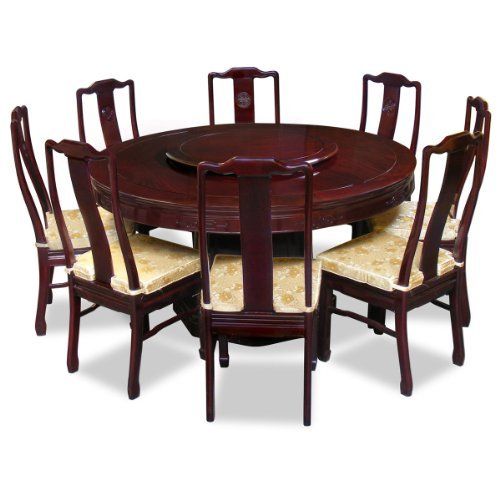 60in Rosewood Round Dining Table With 8 Chairs Chinese Longevity Design By Chinafurniture 3590 Room Round Dining Table With 8 Chairs, Chinese Rosewood Round Dining Table