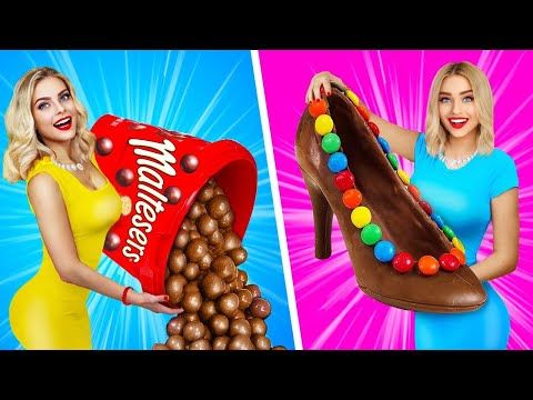 Real Food Vs Chocolate Food Challenge Eating Giant Chocolate Candy Tasty Mukbang By Ratata Boom Youtub Chocolate Recipes Food Challenge Real Food Recipes