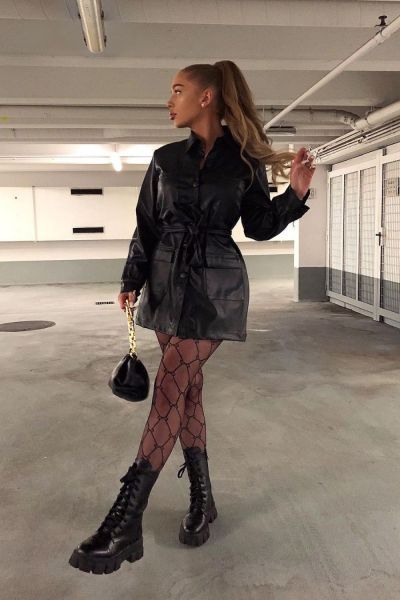 winter clubbing outfit
