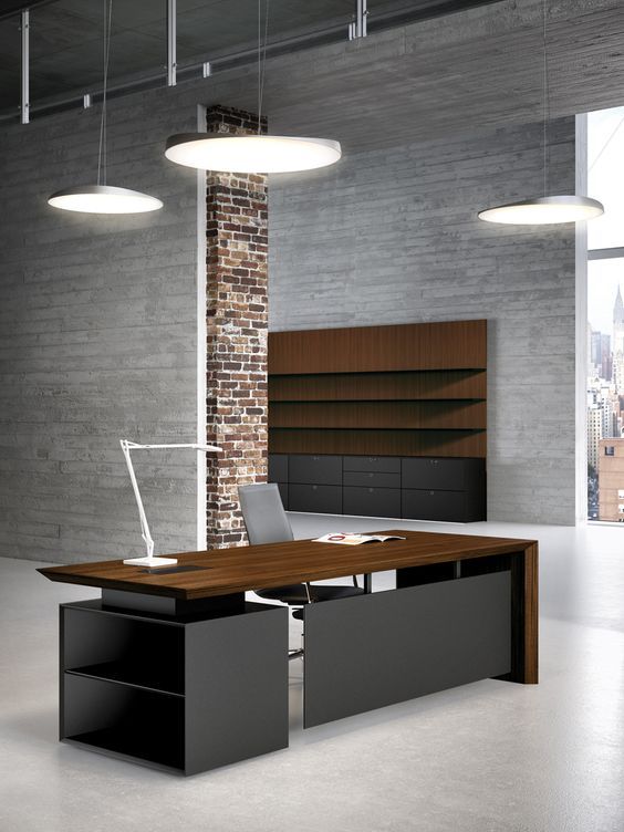 Office Desk Design multipli ceo walnut and black executive office desks.: | home Office Desk Design multipli ceo walnut and black executive office desks.: | home
