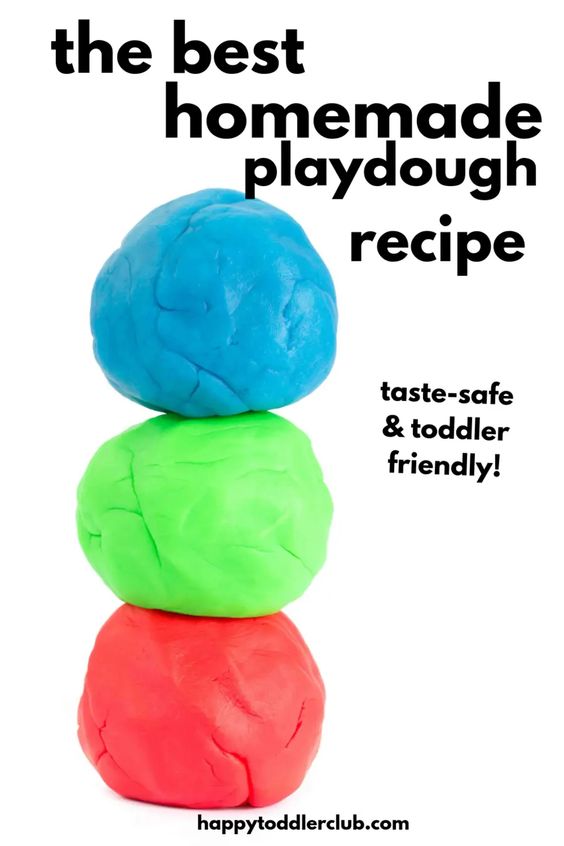 Homemade Playdough Recipe (Taste safe and toddler friendly!) | Happy Toddler Club