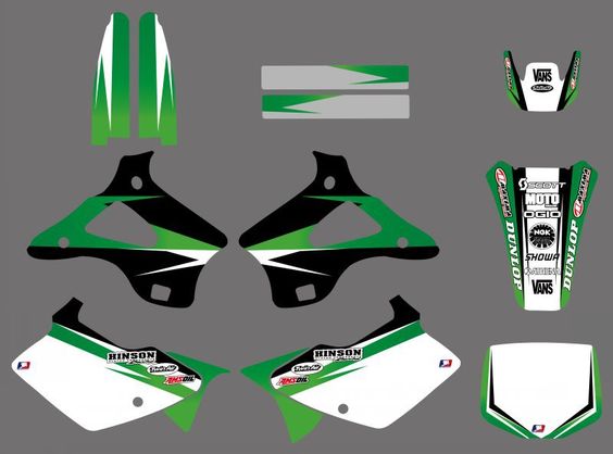 0222 New Style TEAM GRAPHICS&BACKGROUNDS DECALS STICKERS Kits for KX125 KX250 1994 1995 1996 1997 1998
