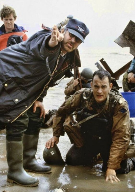 Steven Spielberg with Tom Hanks - Saving Private Ryan
