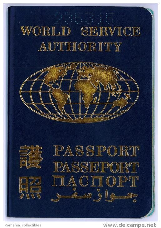 World Service Authority, 1991, Expired Passport - International - passport renewal application form World Service Authority, 1991, Expired Passport - International - passport renewal application form