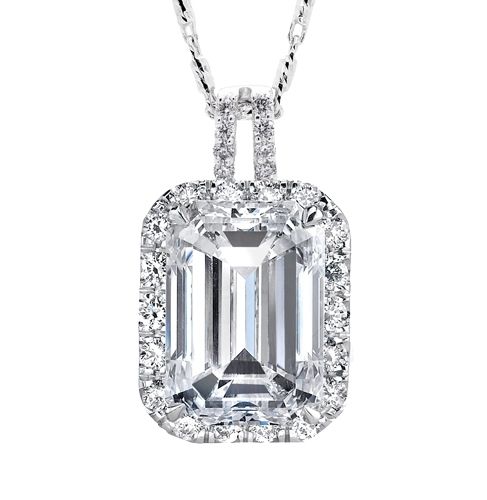 Pin On Necklace - Charles Rose Diamond Pendant Pin On Necklace - Charles Rose Diamond Pendant