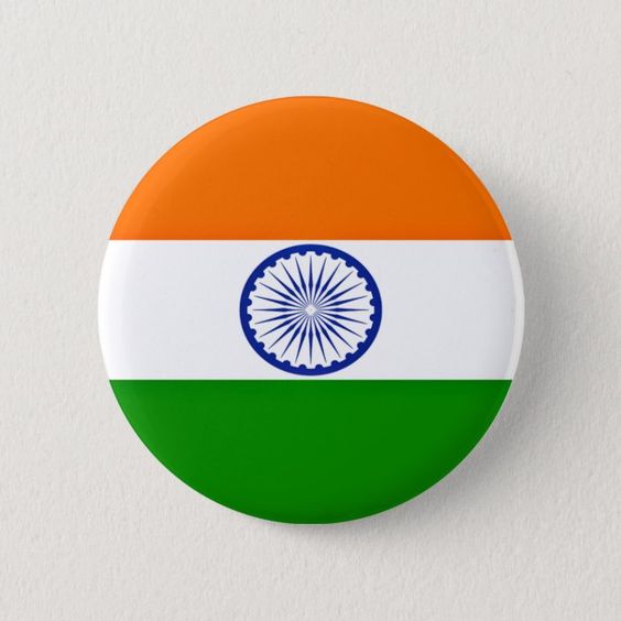 Low Cost! India Flag Button | Zazzle.com