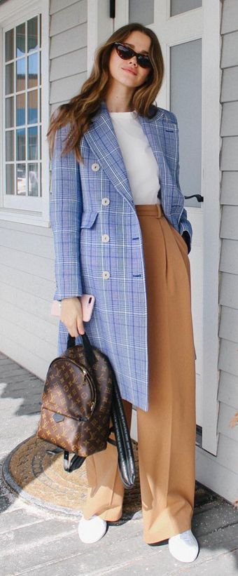 Plaid coat outfits