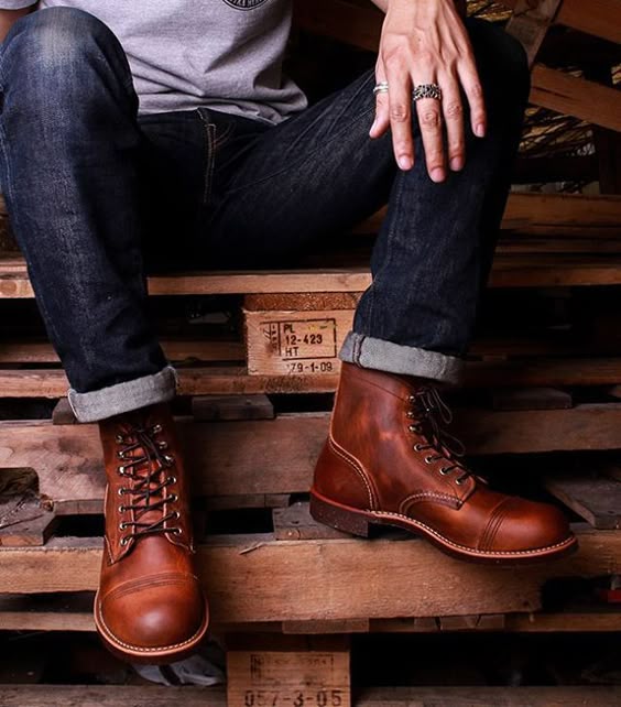 Red Wing 8115 Iron Ranger Copper Rough & Tough Leather Boots