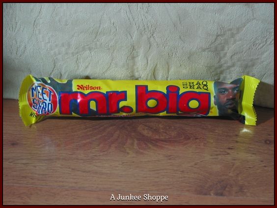 SHAQUILLE O'NEAL 1995 First Mr. Big Candy Bar "Not Eaten" In Wrapper Extinct P733 http://ajunkeeshoppe.blogspot.com/