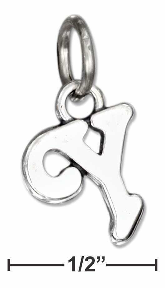Sterling Silver Scrolled Letter A Charm Sterling Silver Scrolled Letter A Charm