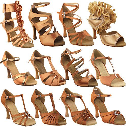 50 Shades Black Ballroom Salsa Latin Dance Shoes for Women