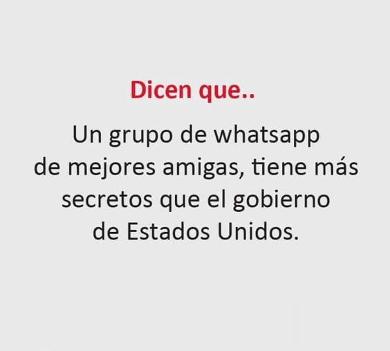 Es Verdad si no me Crees creá un grupo y verás