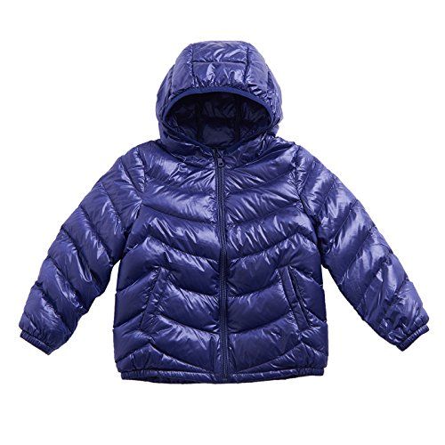 Big Boys Girls Lightweight Packable Hooded Puffer Down Jacket