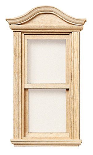 Dollhouse Miniature Window, Bonnet Pediment, Working #HW5...