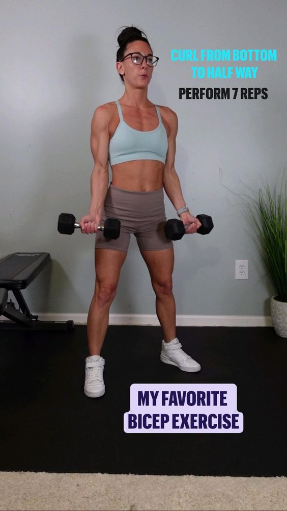 Intense Arm exercise with weights to help you build bigger biceps