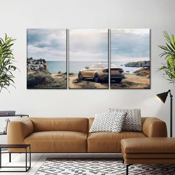 Seaside Cliff Car Wall Art is a beautiful addition to any decor style. Bring this stunning canvas print into your home to easily refresh your walls and elevate your decor.