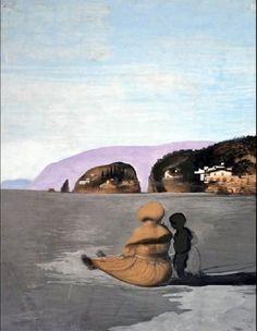 'Adolescence' by Salvador Dali features the young Dalí with his beloved nurse Lucia