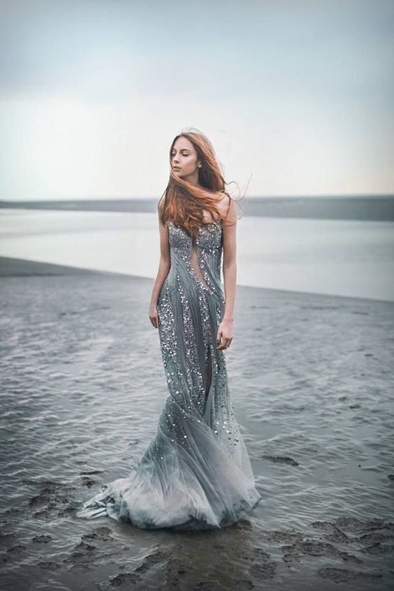 105 adorable blue wedding dresses for romantic celebration 3 | Blue wedding dresses, Dresses, Beach gowns
