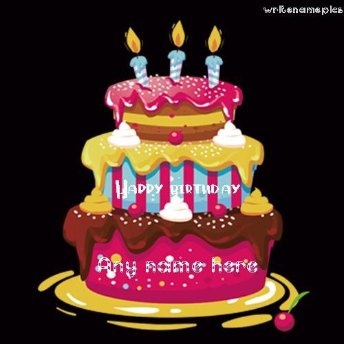 Happy Birthday Chocolate Cake With Name Edit Download Happy