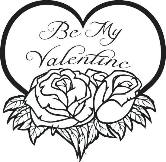 Be My Valentine Printable Coloring Page Hy Valentines Day Be My Valentine Printable Coloring Page