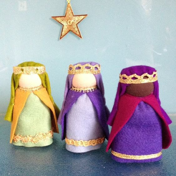 WALDORF NATIVITY SCENE7 Christmas DollsMary & JosephBaby