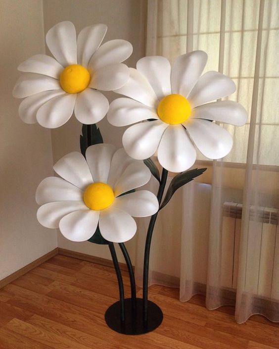 Giant Paper Flowers-Standing Paper Flowers-Flowers wihs Stem-Steemed Flowers-Flowers Stand-Large pap