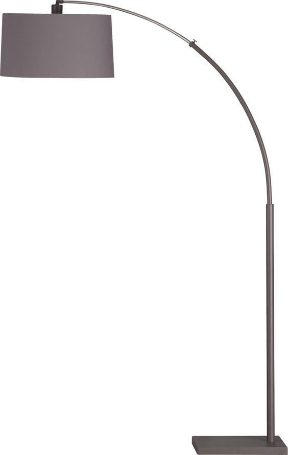 Dexter Arc Floor Lamp With Grey Shade Reviews Crate And Barrel Lampen Verlichting Voor Het Huis