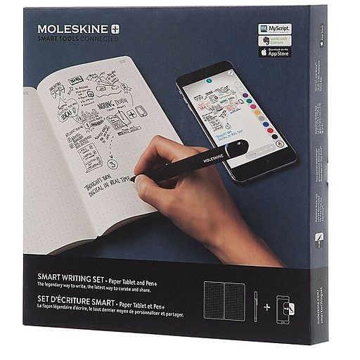 Moleskine Smart Writing Set Paper Tablet And Pen 851152 Black Each Staples Moleskine Tablet Smart Pen